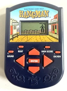 Vintage 1995 Milton Bradley Hangman Hand-Held Electronic Game Works See Video - Picture 1 of 5