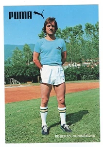 CALCIO CARTOLINA  SPONSOR  PUMA  BONINSEGNA INTER  JUVENTUS  VERONA  E NAZIONALE - Picture 1 of 2