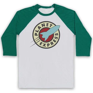 FUTURE CARTOON UNOFFICIAL PLANET EXPRESS LEILA FRY TV 3/4 SLEEVE BASEBALL TEE - Picture 1 of 11