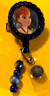 Frozen Anna 2, Bottle Cap, Retractable Badge Name Tag ID Holder