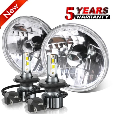 Faro LED redondo de 7 pulgadas haz alto-bajo para camioneta Chevrolet C10 C20 C30 Foto 1 de 4