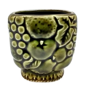 DAVAR Originals Ceramic Toothpick Holder Raised Design Pear Apple Grapes Vintage - Picture 1 of 9