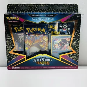 Pokemon Shining Fates Galarian Mr. Pantomime Mad Party Pin Collection Box Sealed Neu - Bild 1 von 3