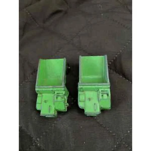 2 Tootsietoy Dumper Verde 2" Auto da Collezione Metallo Vintage - Foto 1 di 6