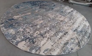 LIGHT GREY / BLUE 9' X 9' RD Back Stain Rug, Reduced Price 1172760790 BNT822F-9R - Picture 1 of 4
