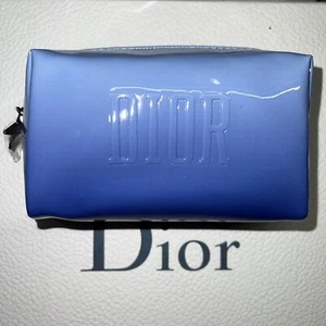 Dior beauty Blue make up cosmetic Bag Pouch New - Picture 1 of 3