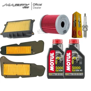 KIT TAGLIANDO YAMAHA MAJESTY 400 2007 2008 OLIO FILTRI CANDELA YP YP400 - Foto 1 di 6