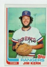 1982 Topps Baseball Card #463 Jim Kern - Rangers