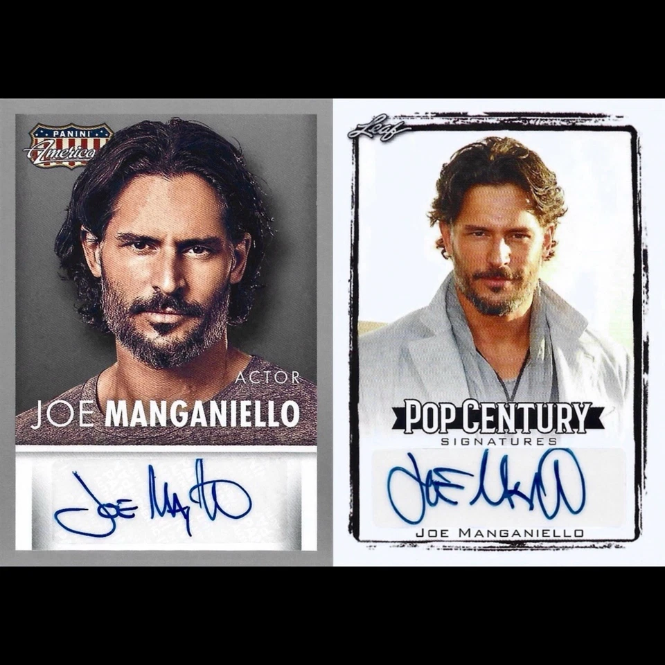 Panini Americana & Leaf Pop Century Joe Manganiello Auto Cards - Image 1 of 1