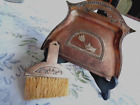 Crumb Tray And  Brush Set Scotty Dog Motif Antique Copper