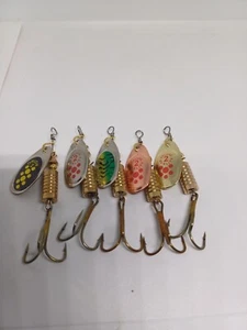 5PCS/Set Fishing Lure Metal Spinners Trout Salmon Perch Pike Mepps Style - Picture 1 of 6