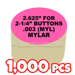 2.25" Tecre Mylars Clear Plastic Cover for Button Maker Badge Machine 1000pcs - Picture 1 of 1