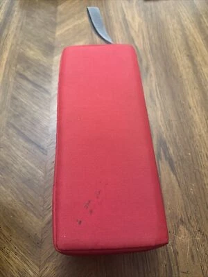 Vintage Case Logic 15 Cassette Tape Storage Holder Zipper Red Y2K Cassette Case - Image 1 of 3