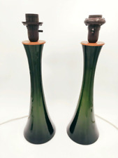 Mid-Century Modern Berndt Nordstedt for BERGBOMS Opaline Glass Table Lamps