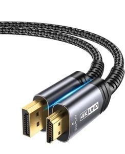 Jsaux 4K DisplayPort to HDMI 10ft DP Display Port to HDMI Male Cable 4K - Picture 1 of 2