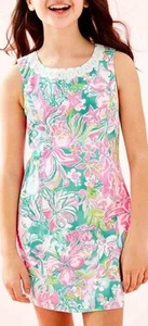 Excellent Lilly Pulitzer Girls Mini Mila Shift Dress  Floral Sleeveless Size 6 - Picture 1 of 9