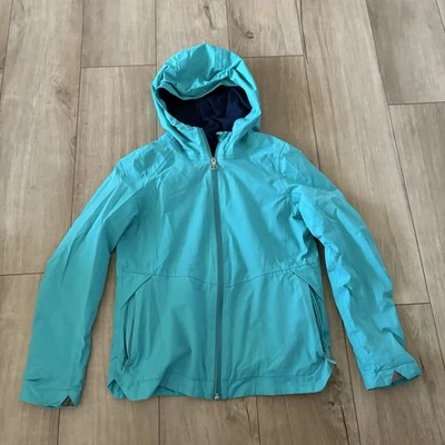 Ivivva Lululemon Jacket Girls 10 Hooded Soft Shell Windbreaker Gray Outdoors - Image 1 of 4