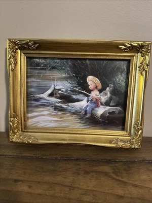 Litografía Donald Zolan EL PEQUEÑO PESCADOR CT-142 Pemberton y Oakes Foto 1 de 4