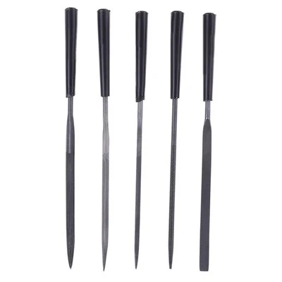 Multi Purpose 5Pcs Steel Needle Files for Metal Glass Stone Jewelry Wood - Image 1 of 4