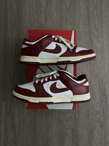 Nike Dunk Low PRM Premium Vintage Team Red Women's Size 10 FJ4555-100 Pre-owned - Picture 1 of 5