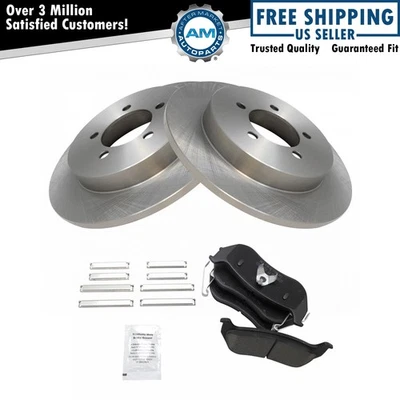 Kit de pastilha de freio traseira de cerâmica e rotor para Ford Explorer Mountaineer - Imagem 1 de 4