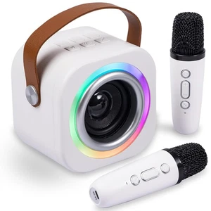 Mini Karaoke Machine for Kids with 2 Wireless Mics,TOP Singing Toys Birthday ... - Picture 1 of 9