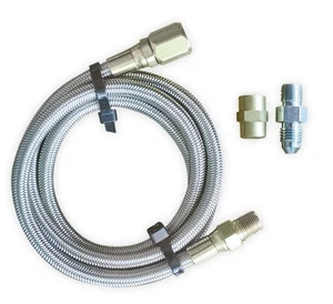 Línea de calibre trenzado de acero Longacre 45030 - 36" con montaje en bloque - Imagen 1 de 1