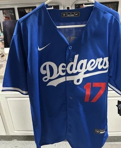 Los Angeles Dodgers Shohei Ohtani Men Blue Stitched Jersey (Sz XL) - Foto 1 di 2