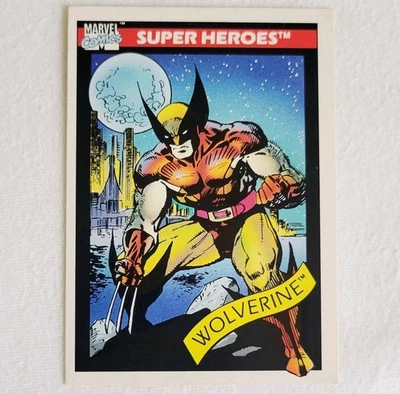 *error* Wolverine Marvel Universe Impel Misprint 1990 Series Comic Book Card #10 - Image 1 of 4