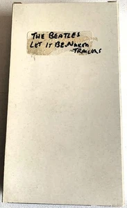 THE BEATLES-LET IT BE ..NAKED:RETAIL TRAILER(PROMO)-VHS TAPE-(Rock AD) - Imagen 1 de 2