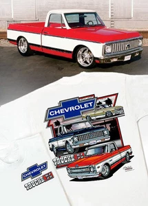 Chevrolet Trucks T-Shirt: 1967 1968 1969 1970 1971 1972 Cheyenne Chevy C/K C-10 - Imagen 1 de 2