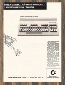 Commodore 128 - Reklame Werbeanzeige Original-Werbung 1986 - Bild 1 von 1