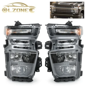 For 2020-2023 Chevy Silverado 2500HD 3500 Headlight Headlamp Halogen Left Right - Picture 1 of 19