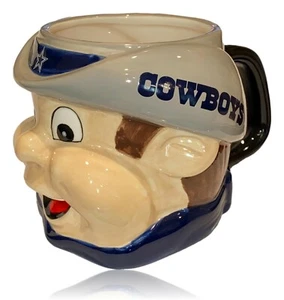 Dallas Cowboys 18 oz Sculpted Mascot Ceramic Coffee Beverage Mug - Picture 1 of 2
