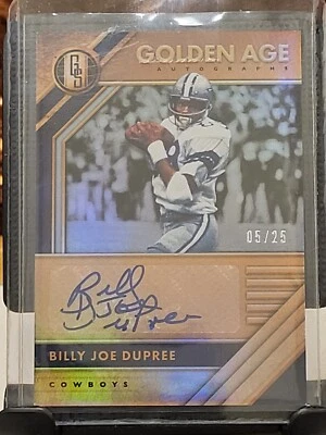 2020 Panini Gold Standard Billy Joe Dupree GOLDEN AGE Auto Card# 16 SN 05/25 - Image 1 of 2