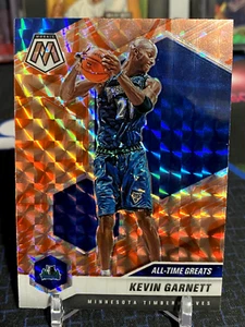 2020-21 Mosaic Kevin Garnett All-Time Greats Orange Reactive Timberwolves - Picture 1 of 2