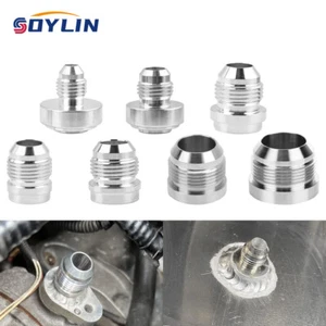 2-4pcs Male Oil Water Fuel Hose Weld On Fitting 6AN 8AN 10AN 12AN 16AN 20AN - Imagen 1 de 21