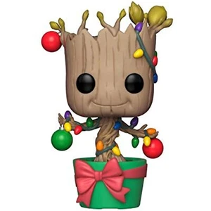 Funko POP! Marvel Holiday GROOT with Lights & Ornaments Figure #399 w/ Protector - Picture 1 of 3