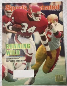 27. Mai 1985 Herschel Walker USFL Generals Sports Illustrated - Bild 1 von 9