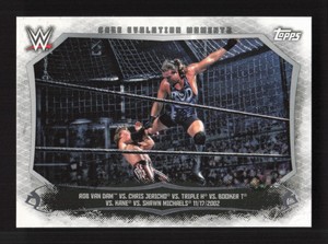 2015 Undisputed WWE Cage Evolution Moments Triple H Kane Shawn Michaels #CEM-16