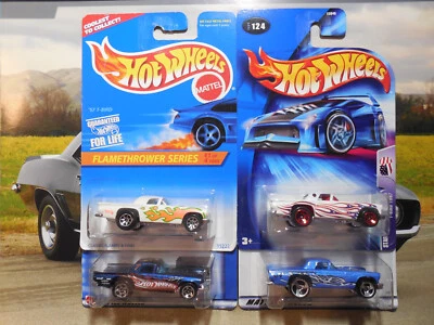 Hot Wheels 57 T-BIRD LOT 4 Star Spangled 2 TATTOO MACHINE FLAMETHROWER FREE SHIP - Image 1 of 4