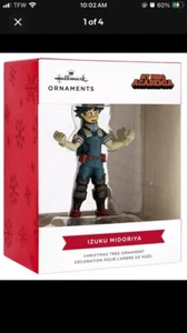 🎄 2x Hallmark Christmas Tree Ornament My Hero Academia Izuku Midoriya NIB 2Pc - Picture 1 of 4