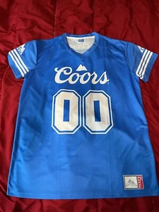 BLUE COORS Athletic Jersey Shirt Size XL Promo Exclusive Beer Football NFL - Picture 1 of 11