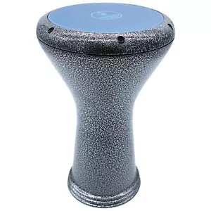 17" Percussion Gawharet El Fan Darbuka Black Metal Doumbek GEF Darbuka - Picture 1 of 4