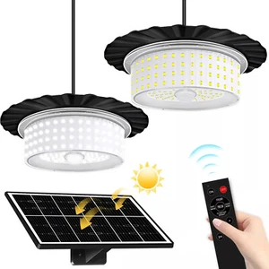 244 LED Solar Pendant Light for Indoor/Outdoor Use - 5 Intelligent Modes - Picture 1 of 11