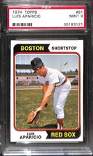 1974 Topps #61 Luis Aparicio PSA 9 30183121