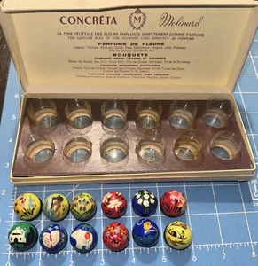 1940s ? Molinard Concreta set, 12 solid perfumes in Original Box **Read** - Picture 1 of 14