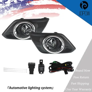 Fog Light Clear Lens Bumper Lamps Pair Wiring Kit+Switch For 14-16 Nissan Rogue - Imagen 1 de 7