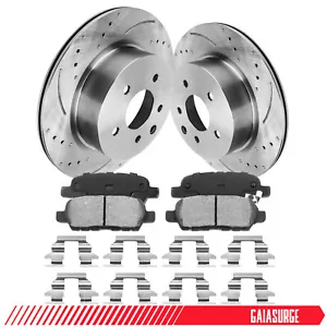 Rear Brake Rotors & Pads for Nissan 350Z 370Z INFINITI G37 EX35 M35 M45 Q40 G35 - Picture 1 of 10