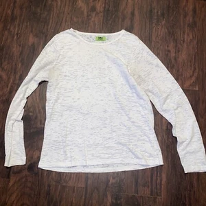 Crocs Medical Apparel Womens White Long Sleeved See Through Shirt Size Large - Picture 1 of 4